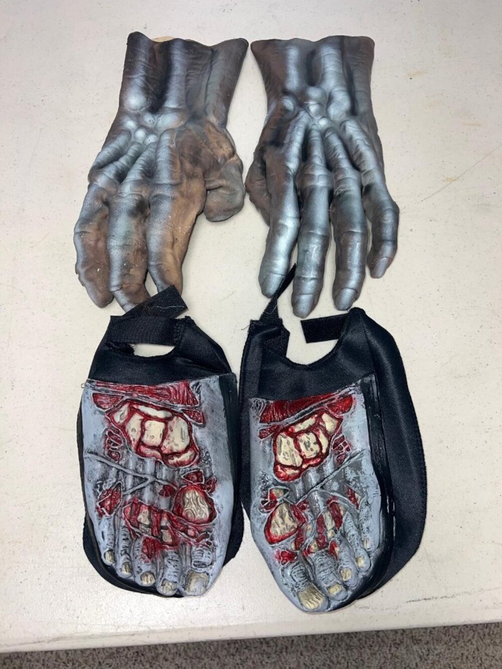 Zombie Halloween Costume Hands and Foot Covers